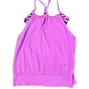 SO Pink and Black Striped Tank Top